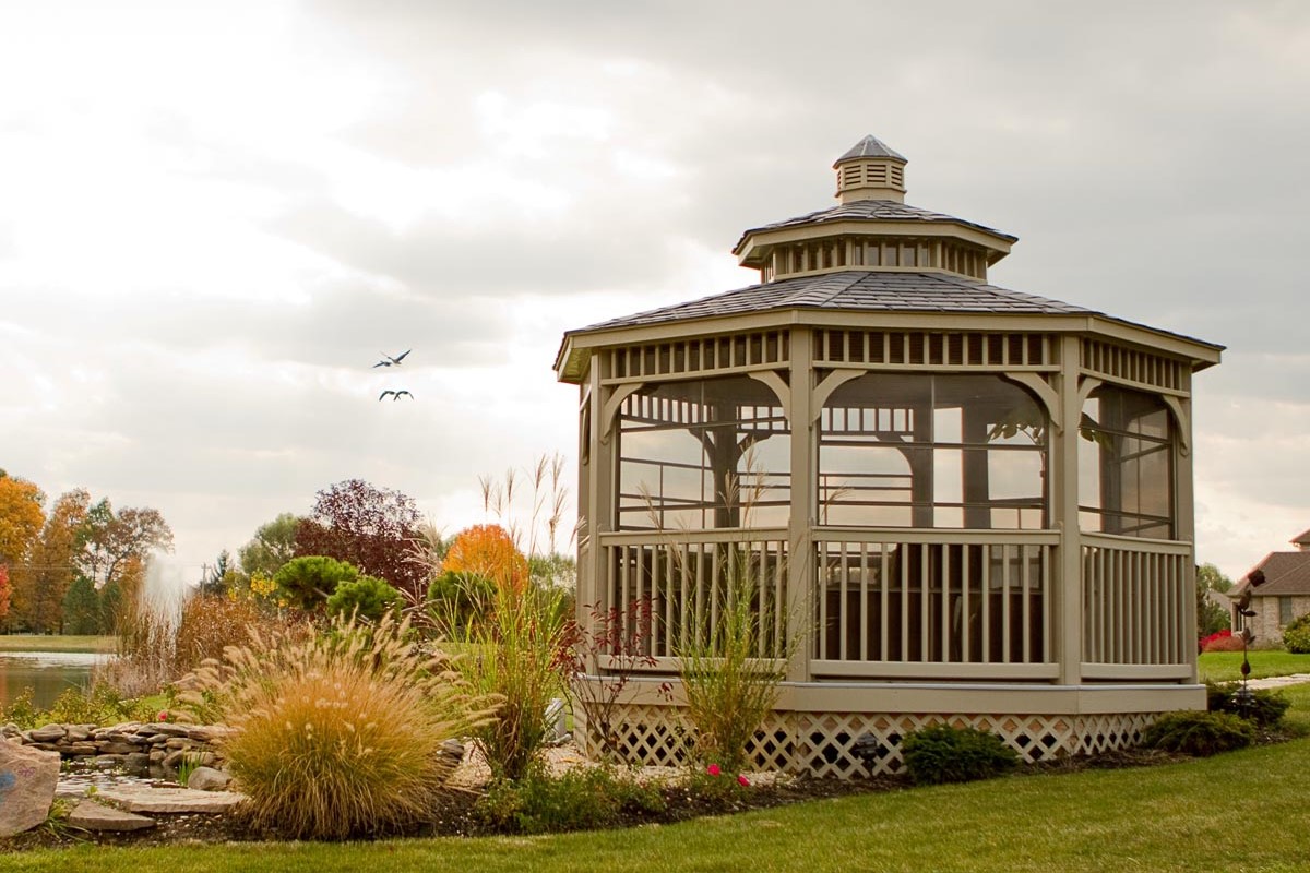 Vinyl Octagon Gazebo